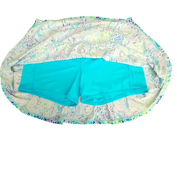 Lilly Pulitzer Luxletic Corrine Skort Skirt Blue Ibiza Open Water M - Picture 7 of 13